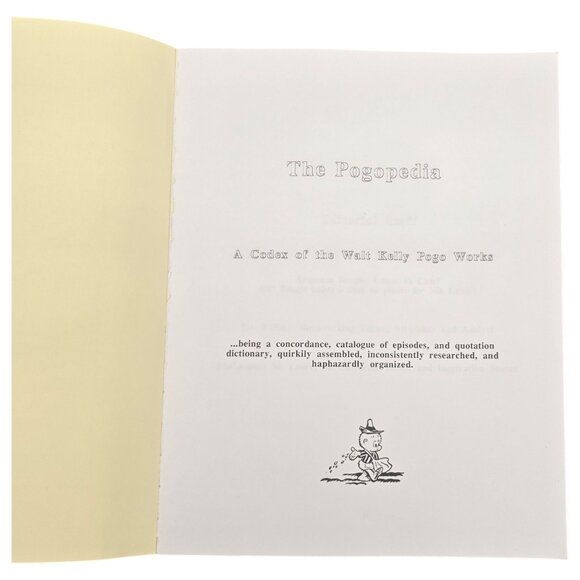 Vtg The Pogopedia Codex Walt Kelly Pogo Works Comics Beagle Tafflin Lauer RARE - Picture 2 of 16